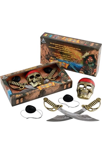 Avaleea Set Pirati Cu Masca Pirat, 2 Sabii Si 2 Bandane Ochi, Jucarie Tematic...