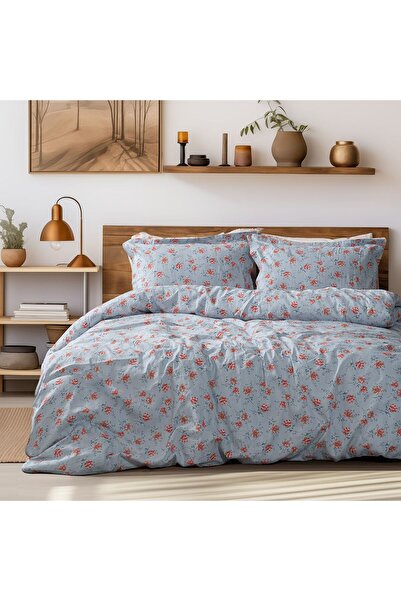 Beauty Home Σετ παπλωματοθήκη υπέρδιπλη Art 12219 Ivy 100% Βαμβακοσατέν 300tc...