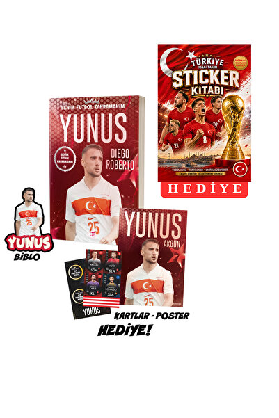 Parodi Yayınları Benim Futbol Kahramanım Yunus Akgün (Poster-Kart-Sticker Kit...