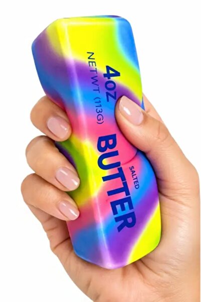 TOYTOPIA Butter Squishy Rainbow Slow Rising Sukuşi Slow Rising Viral Butter S...