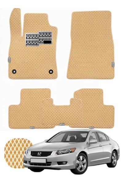 UNAL MAT Honda Accord 2008-2015 Özelleştirilebilir Tam Set Premium EVA Paspas...