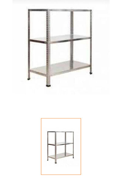 Steelizm 3 KATLI 30*60*100 CM GALVANİZ ÇELİK RAF- ARŞİV, KİLER, MARKET RAFI,C...