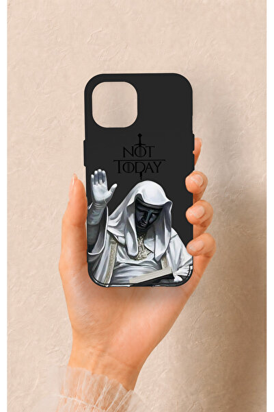 Vip Case iPhone 15 Uyumlu Not Today Desenli Silikon Kılıf