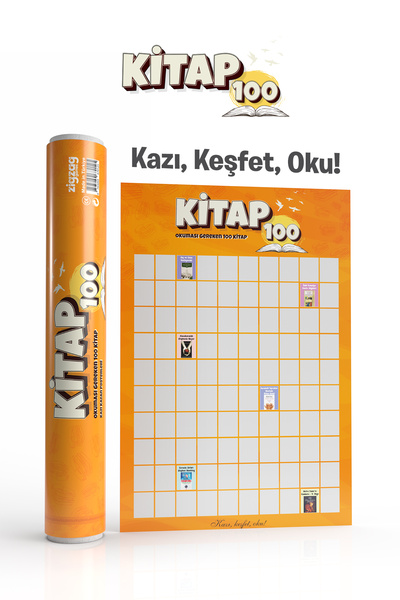 Zigzag Kitap 100 Kazı Kazan Poster | Okuma Listesi Takip Posteri | Kitapsever...