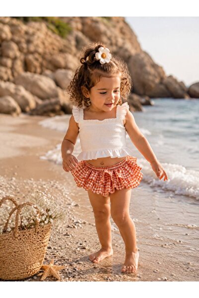 Atelier Des Reves ADR Premium Çift Kat Fırfırlı Kız Bebek Bloomer Külot Şort ...