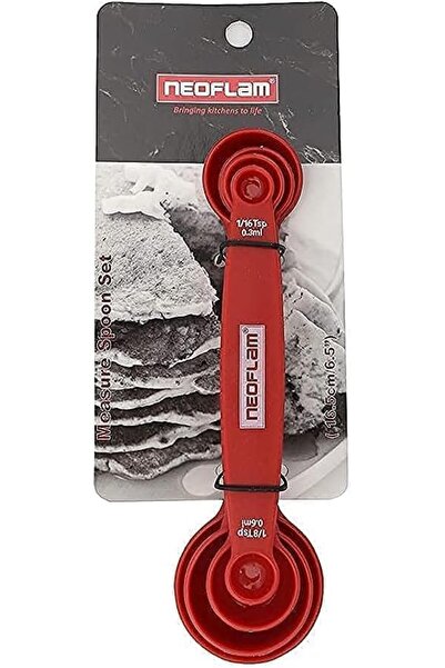 NEOFLAM 1633/Ac20093 Measure Spoon Set Of 5-16.5Cm Pp+Magnet