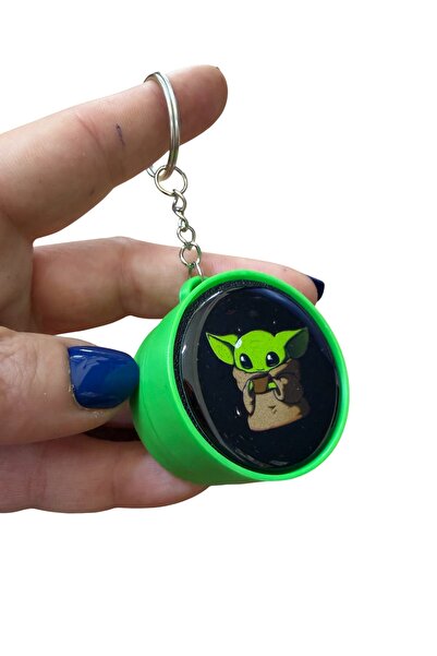 Buki'nin Atölyesi Μπρελόκ χαρακτήρα Yoda με ήχο κλικ για ανακούφιση από το στ...