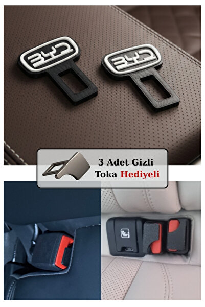larenauto BYD LOGOLU KEMER TOKA İŞLEVLİ TASARIM - GİZLİ TASARIM