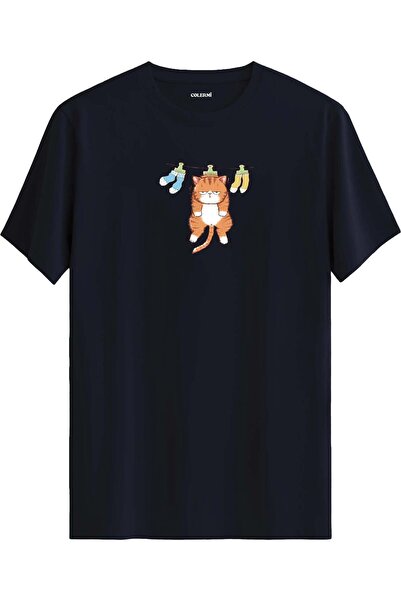 Colermi Cute Cat Printed T-Shirt
