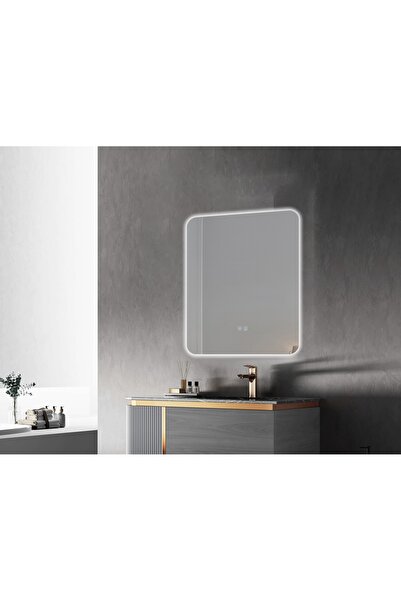 Fresh Colour Oglinda baie LED 70x90 cm cu dezaburire MARLENE – touch, lumina ...