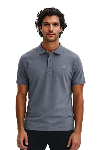 Arma Ar-Ma Men's Polo Collar T-Shirt Unprinted Basic Regular Fit Double Colla...
