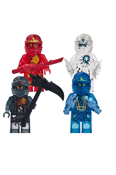yamanS Ninja Kai Zane Jay Cole Set Clear Nrg Figür Yapı Blok Oyuncak(Custom Ö...