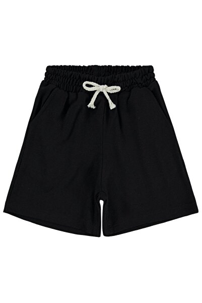 Civil Boys Elastic Waistband 10-13 Years Old Capri - Black