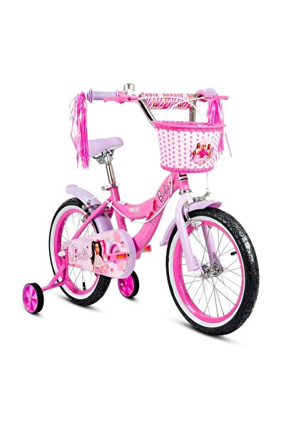 Barbie Bicicleta cu cos si roti ajutatoare, Barbie, 16 inch