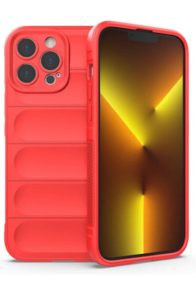 Techsuit Θωρακισμένη Πίσω Θήκη Σιλικόνης Κόκκινη (iPhone 13 Pro)
