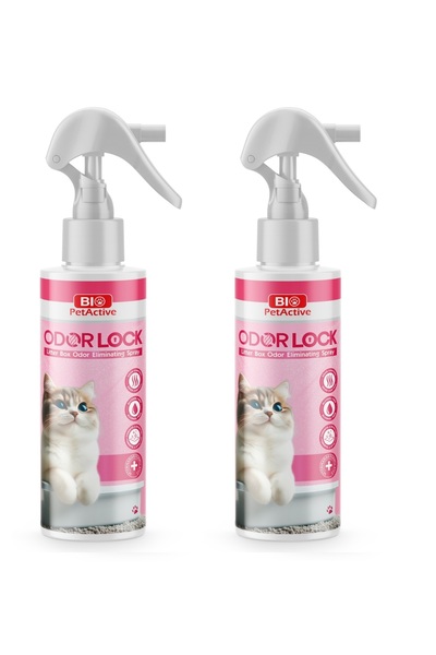 Bio PetActive Odor Lock Kediler İçin Kötü Koku Hapsetme Spreyi X 2 Adet