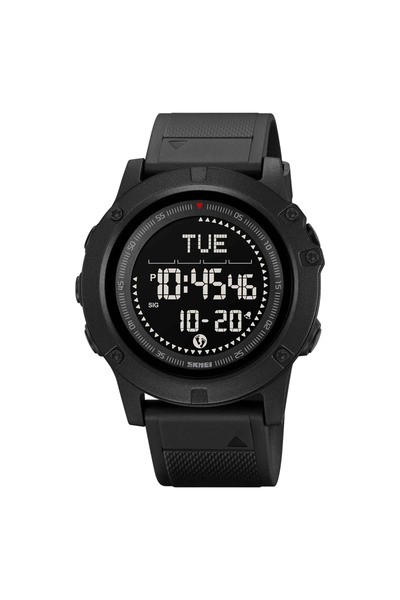 Skmei Ceas sport tactic 2639 Negru – Digital, de exterior, cu busolă și pedom...