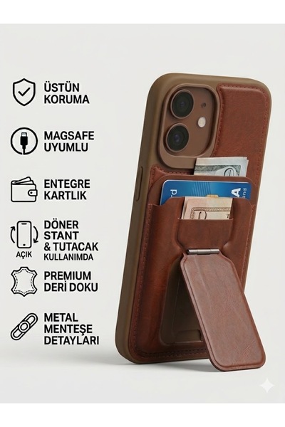 AVDA İphone 16 Cüzdanlı Magsafe Kılıfı