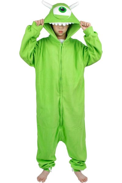 OEM Pijamale Copii Kigurumi Onesie Mike Wazowski Costum pentru Copii 130 cm