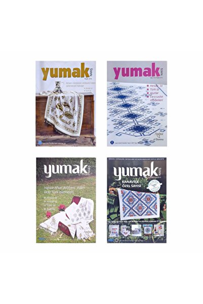 Tuva Yayıncılık Yumak (4 adet) Nakış Dergisi (108 - 112 - 116 - 117)
