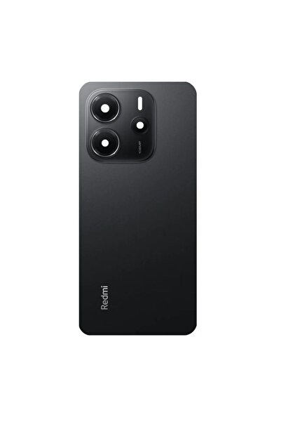 Yedcom Xia omi Uyumlu Redmi Note 14 4G Siyah Kamera Camlı Arka Pil Kapağı Bat...
