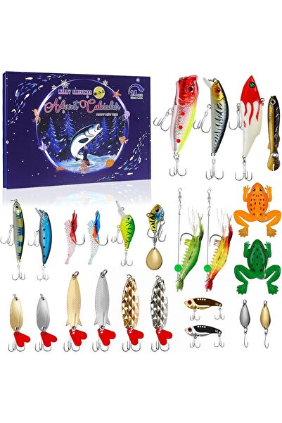 OEM Set de momeli Calendar Advent Pescaresc 24 Zile Cadou pentru Bărbați
