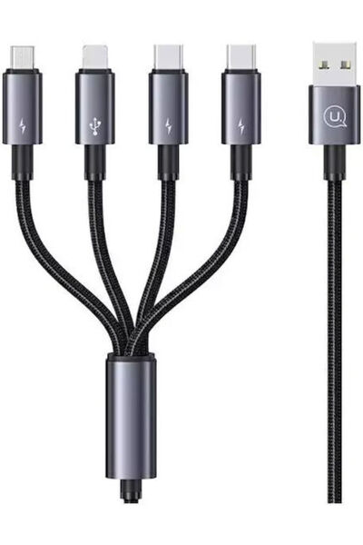 Usams Καλώδιο USB-A σε Lightning / Type-C / micro USB 1,2μ 5Α (US-SJ739)