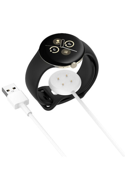 Techsuit Φορτιστής Google Pixel Watch3 41mm 45mm 2 Fitbit Ace Lte Usb Thc5 Λευκό