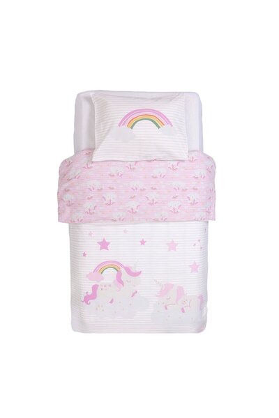 Little Dreams ebebek Little Dreams Kız Bebek Nevresim Takımı Unicorn Baskılı