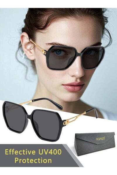 ROAISS Womens Butterfly Polarized Sunglasses UV400 Protection Black PC Frame ...
