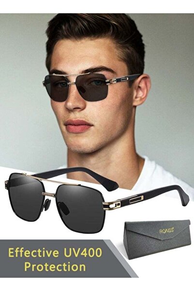 ROAISS Men's Aviator Polarized Sunglasses UV400 Protection Sun Glasses Metal ...