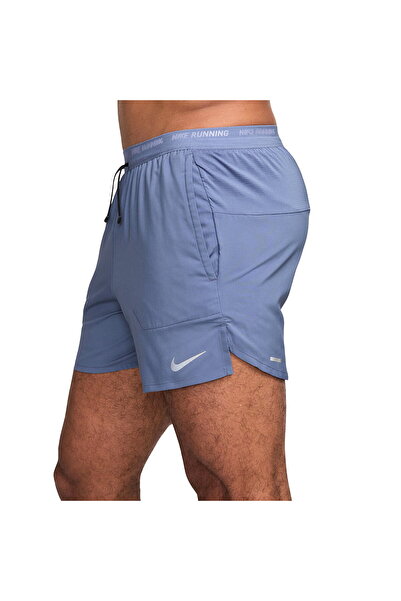 Nike Dri-Fit Stride 5in Erkek Mavi Koşu Şort
