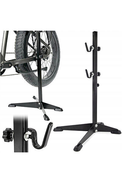 Gearox Suport reparatii biciclete Gearox, reglabil, negru, otel vopsit in cam...