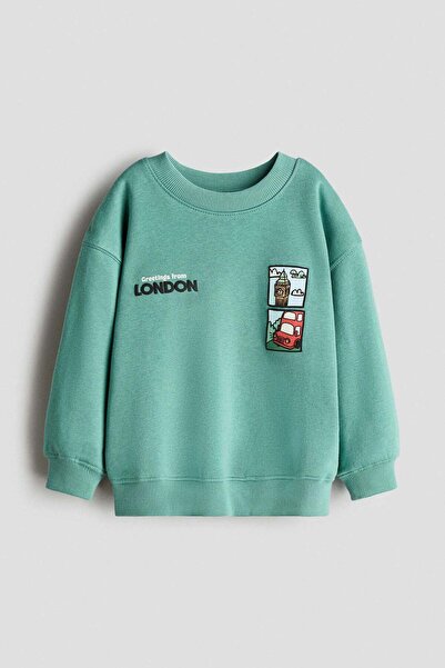 H&M سويت شيرت مطبوع