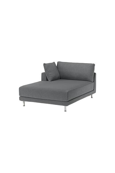 IKEA UPPÅKRA Uzanma Koltugu Johanneshov Koyu Gri - G 127 x D 180 x Y 46 cm. K...