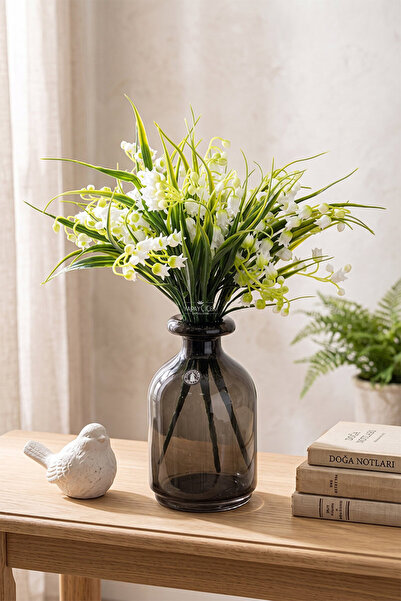 Artificial Plant 7 Branches Miyabi- Mange Flower Bundle 35 cm White