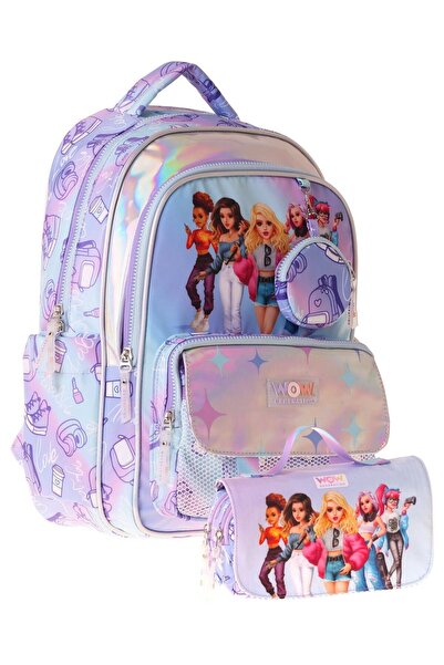 WOW Generation Very Nice Girl's (Lilac) Primary School School Bag and Pencil ...