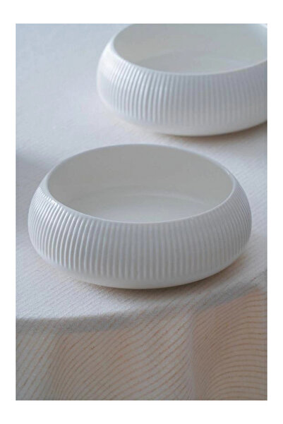 ACAR Linea Porselen Beyaz Yuvarlak Kase 6'lı 18.2 x 6.3 cm