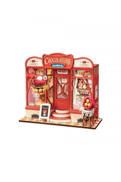 Rolife Puzzle 3D Mini Casă Magazin de Ciocolată Dulce, RoLife, 98 piese