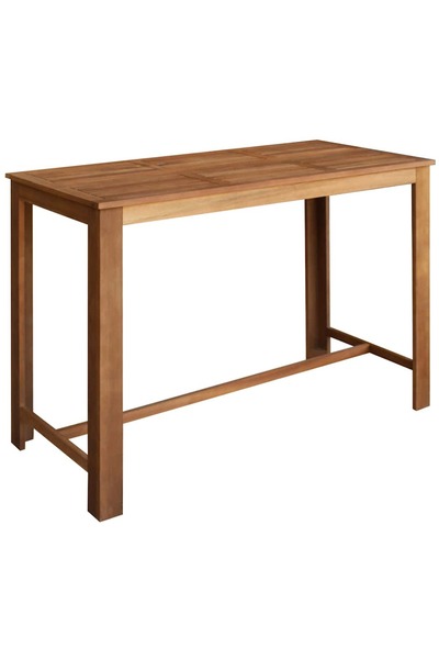 vidaxl Masă de bar, lemn masiv de acacia, 150 x 70 x 105 cm