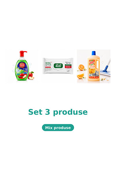 Fibril Bucatarie Complet, Set 3 Produse: Mar, Green, Portocala