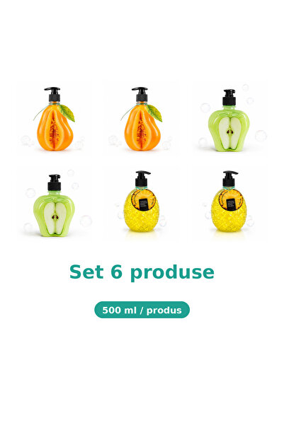 Tasty Set 6 Produse Gustoase, Mix 2x Pepene Galben, 2x Extract de Măr, 2x Ananas