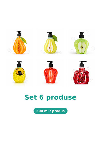 Tasty Set 6 Produse Tasty, Mix Pepene Galben, Pere, Mar Extract, Ananas, Caps...
