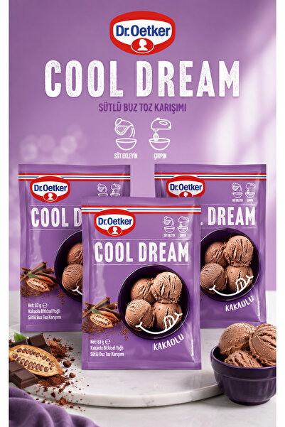 Dr. Oetker Cool Dream Kakaolu Aromalı 3x83 Gr