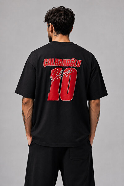 Moda Minimo Unisex Oversize T-shirt Τουρκίας Ay Yıldız Hakan Çalhanoğlu T-shi...