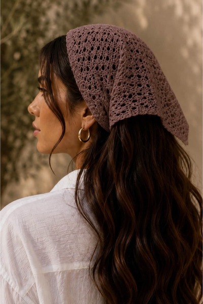 LEROSY CO. Knitwear Perforated Knitted Bandana