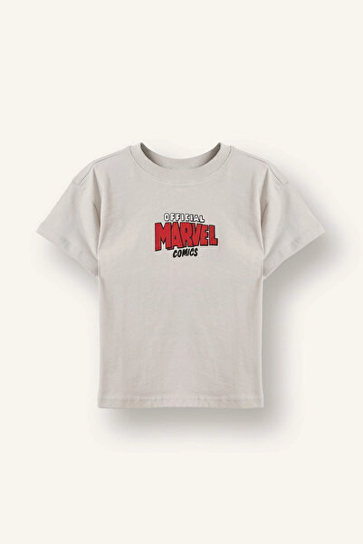 DeFacto G9907A5GR503 Siva Marvel Comics majica za dečake