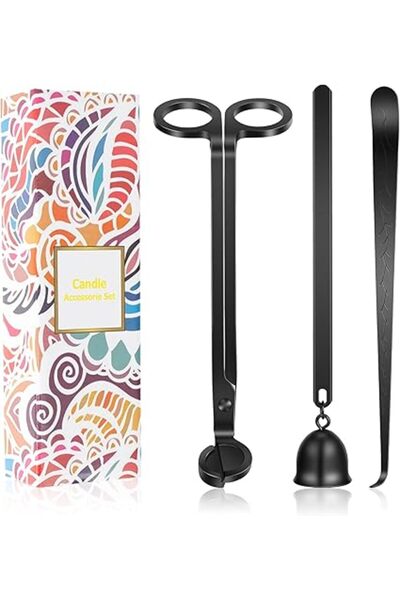 The Bros 3 in 1 Candle Accessory Set, Candle Snuffer and Wick Trimmer