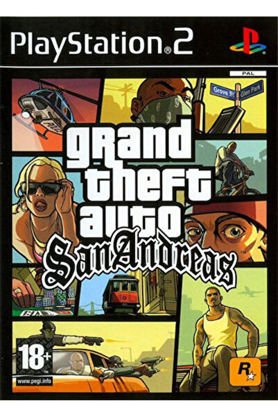 RockStar Games Grand Theft Auto San Andreas Παιχνίδι PS2 (Μεταχειρισμένο)