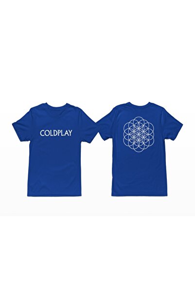 iLovePrints Coldplay Logo Blue T-Shirt